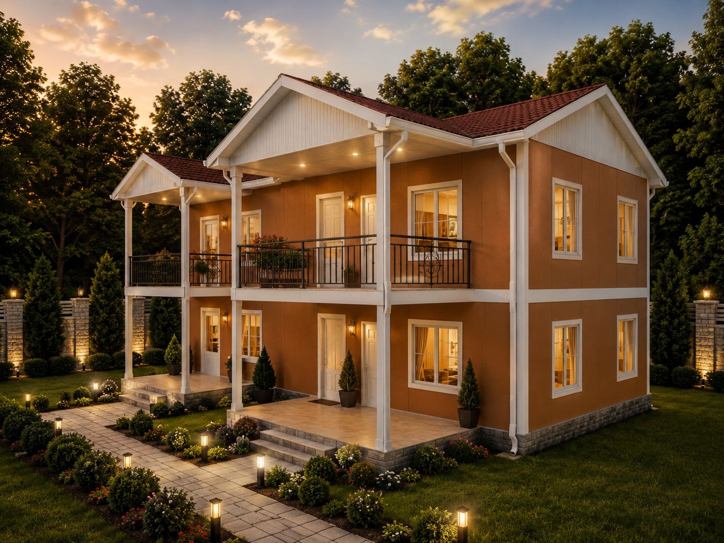 282m² İki Katlı Prefabrik Ev